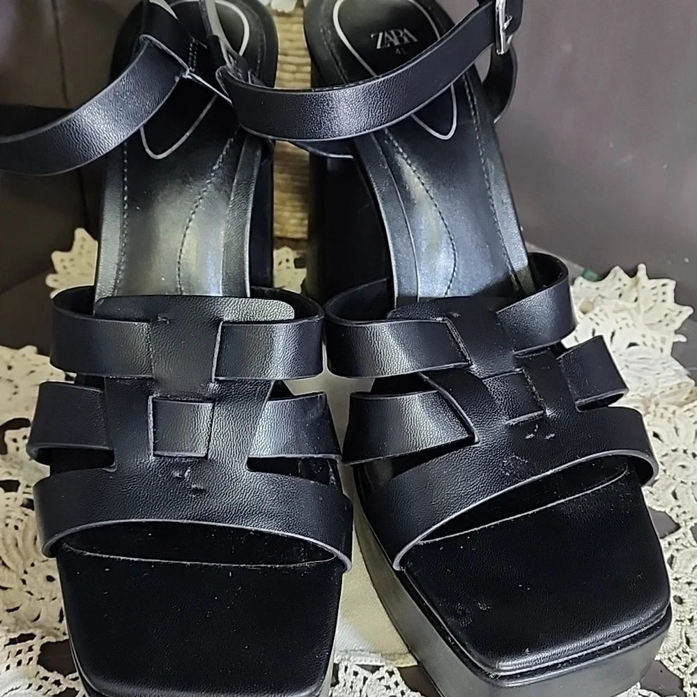 ZARA platform sandal size 41